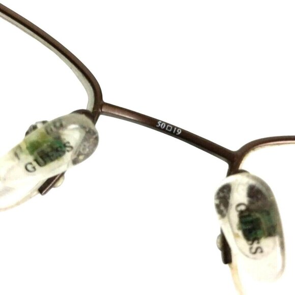Guess Eyeglasses Frames Half Rim GU 1482 Brown Mocha 50 19 135 - Picture 9 of 10